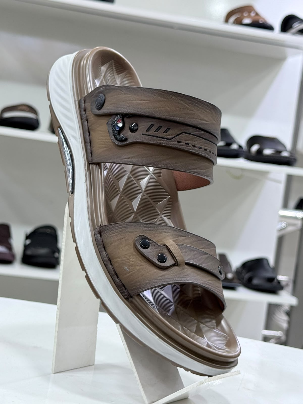 Premium Men's Casual Comfort Sandals – Durable Dual-Strap Everyday Footwear