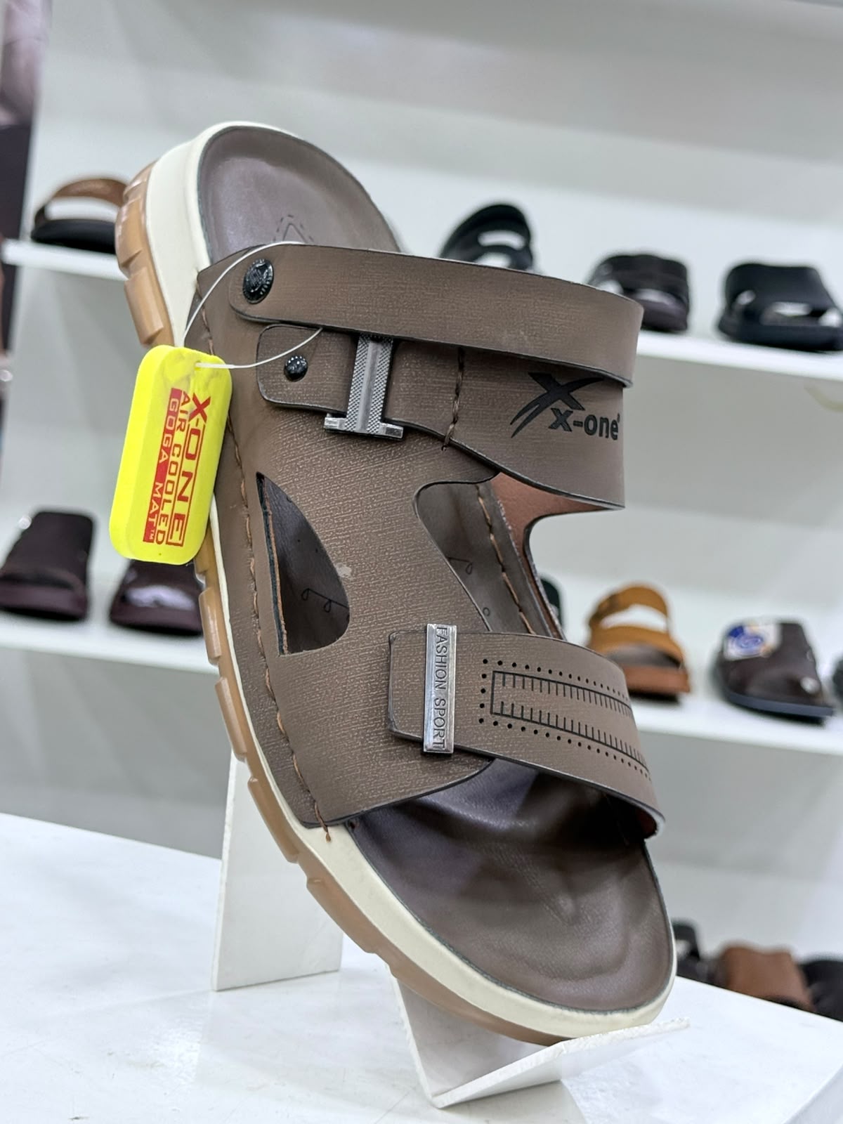 X-one Men’s Premium Dual-Strap Sporty Sandals – Air-Cooled Comfort Casual Slides