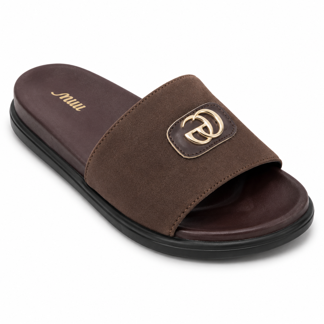 Milli Men's Premium Suede-Finish Comfort Slides – Luxury Casual Slip-On Sandals